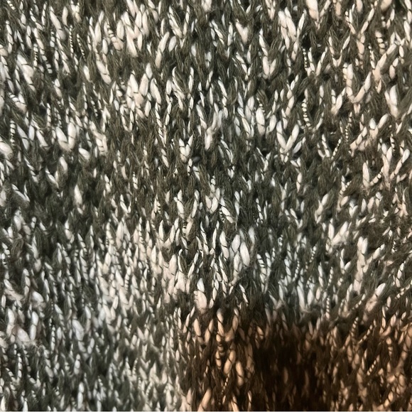 Abercrombie & Fitch Green and white open front Knit Cardigan- Large - Picture 5 of 5